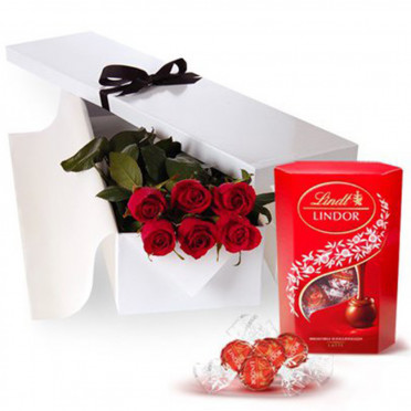 6 Red Roses Gift Box 