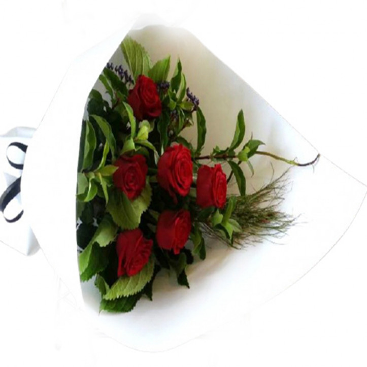 6 Red Rose Bouquet 6 Red Rose Bouquet